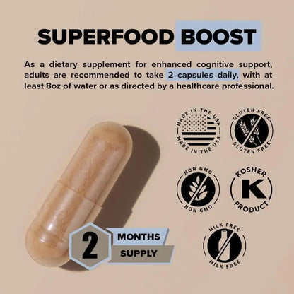 Lion’s Mane Mushroom Capsules – Supports Focus, Memory & Mental Clarity