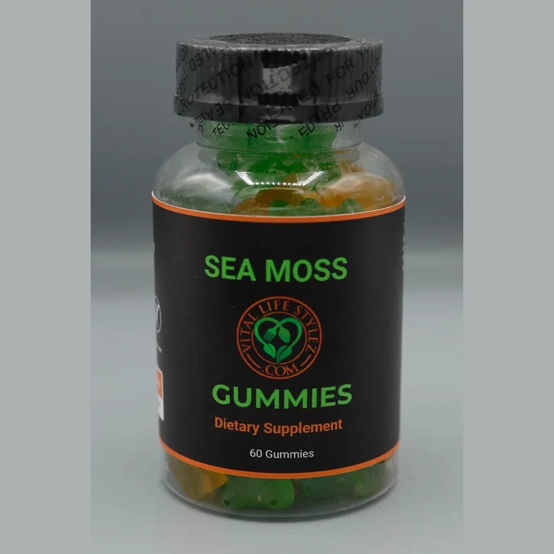 Wild Crafted Sea Moss Gummies w/Burdock Root and Bladderwrack.