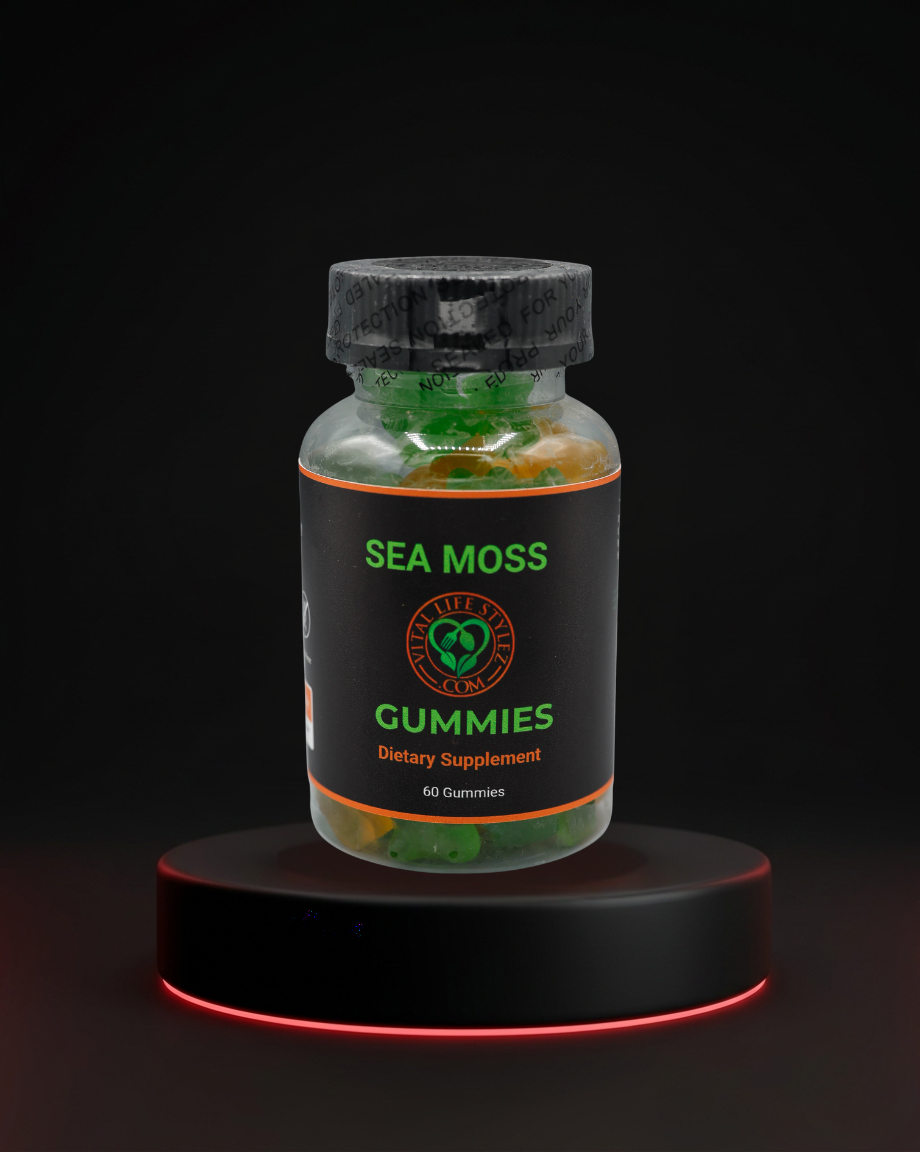 Wild Crafted Sea Moss Gummies w/Burdock Root and Bladderwrack.